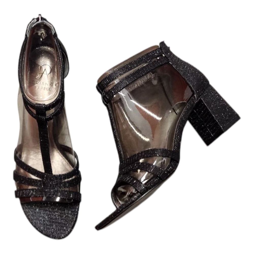 Adrianna Papell Anella Elegant Black Heeled Sandals